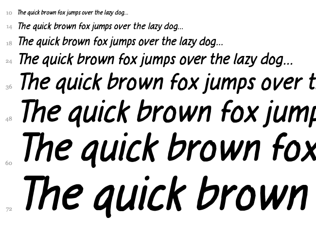 Anysome font waterfall
